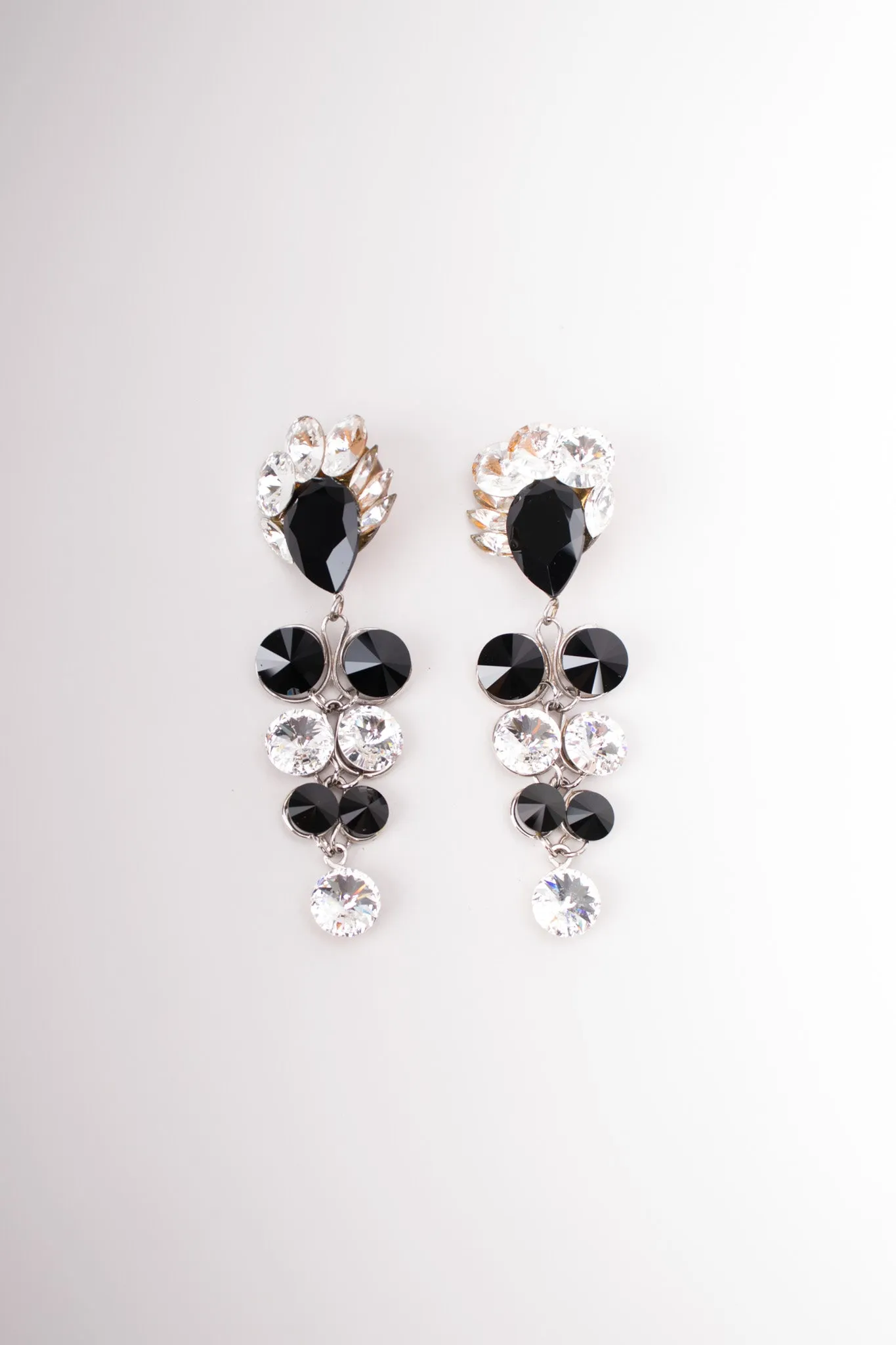 Round Crystal Doll Drop Earrings