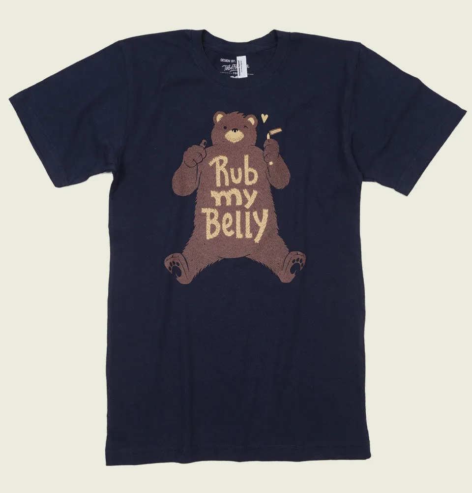 RUB MY BELLY Bear Unisex T-shirt