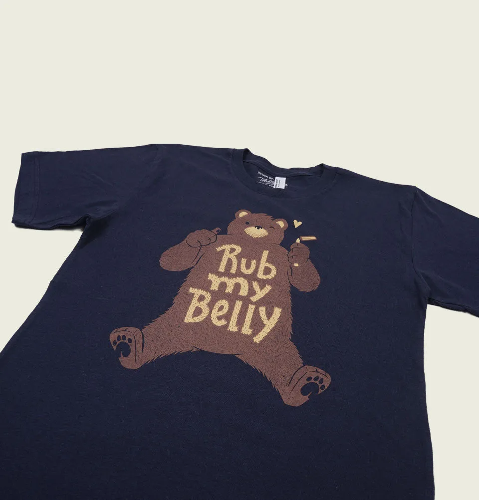 RUB MY BELLY Bear Unisex T-shirt