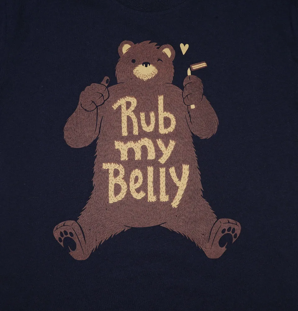 RUB MY BELLY Bear Unisex T-shirt
