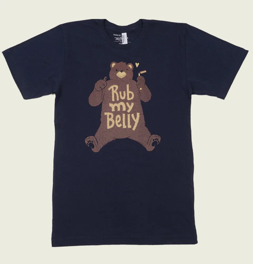RUB MY BELLY Bear Unisex T-shirt