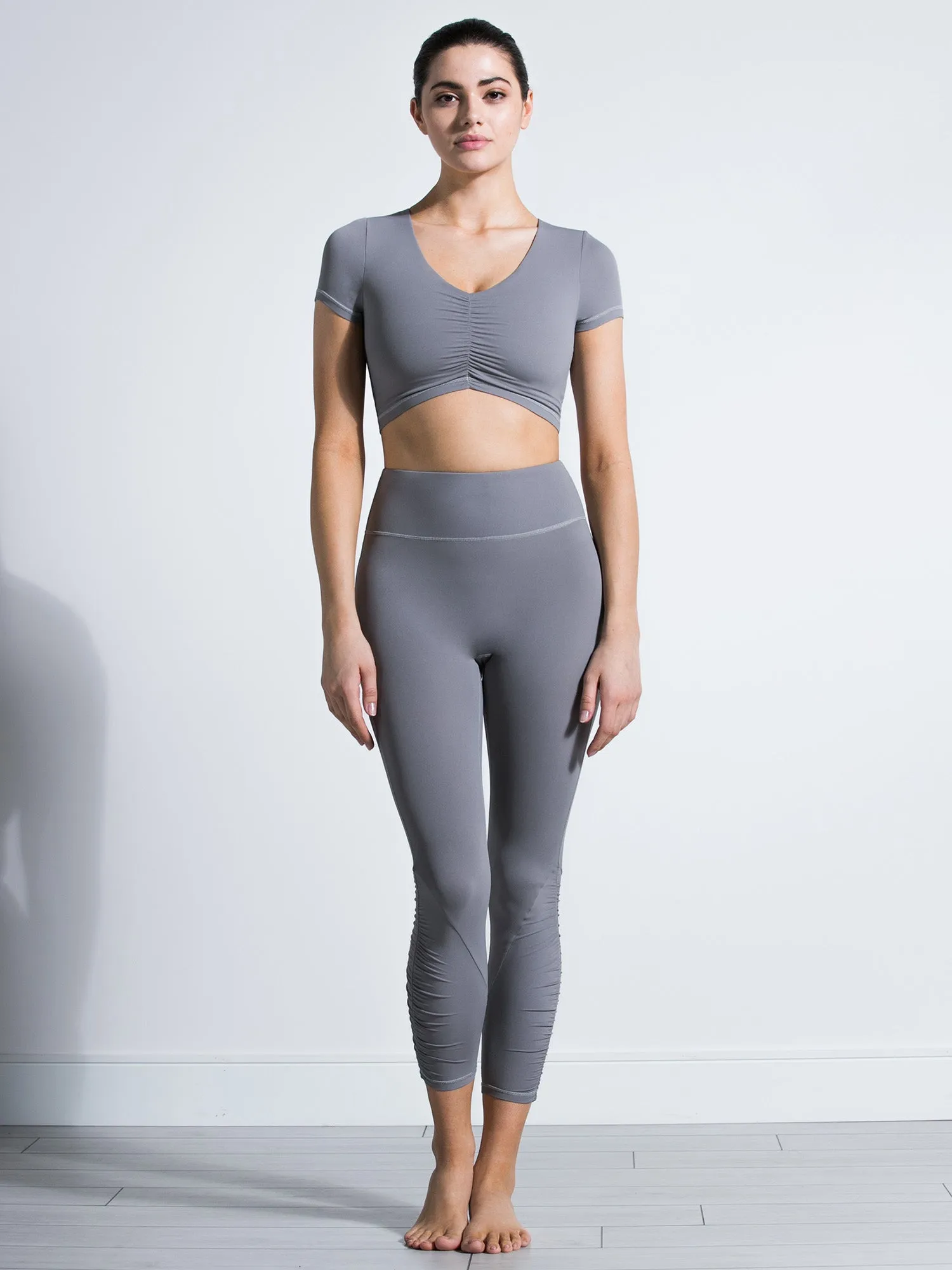 RUCHED NUDE PANTS