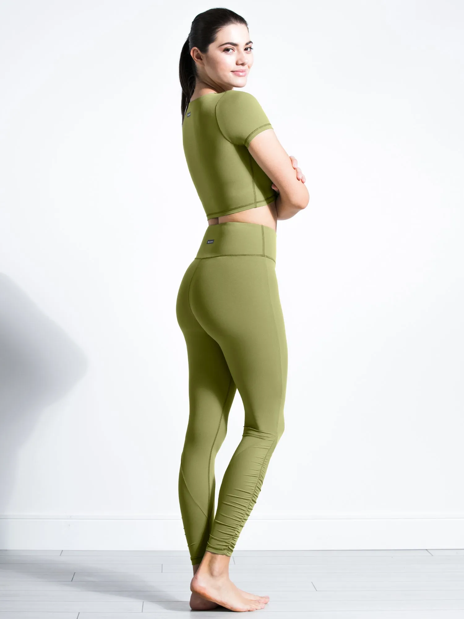 RUCHED NUDE PANTS
