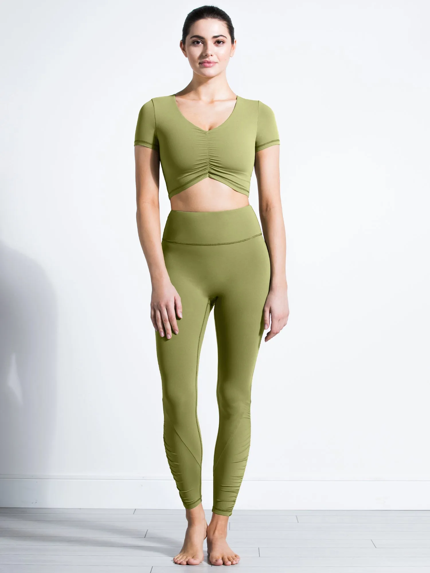 RUCHED NUDE PANTS