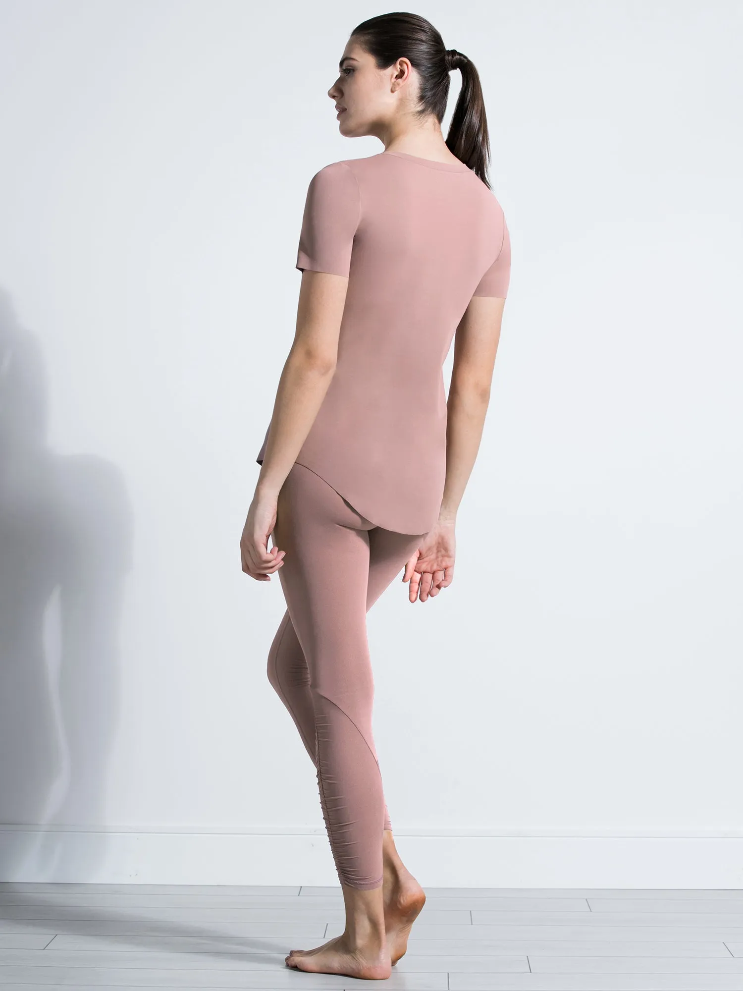 RUCHED NUDE PANTS