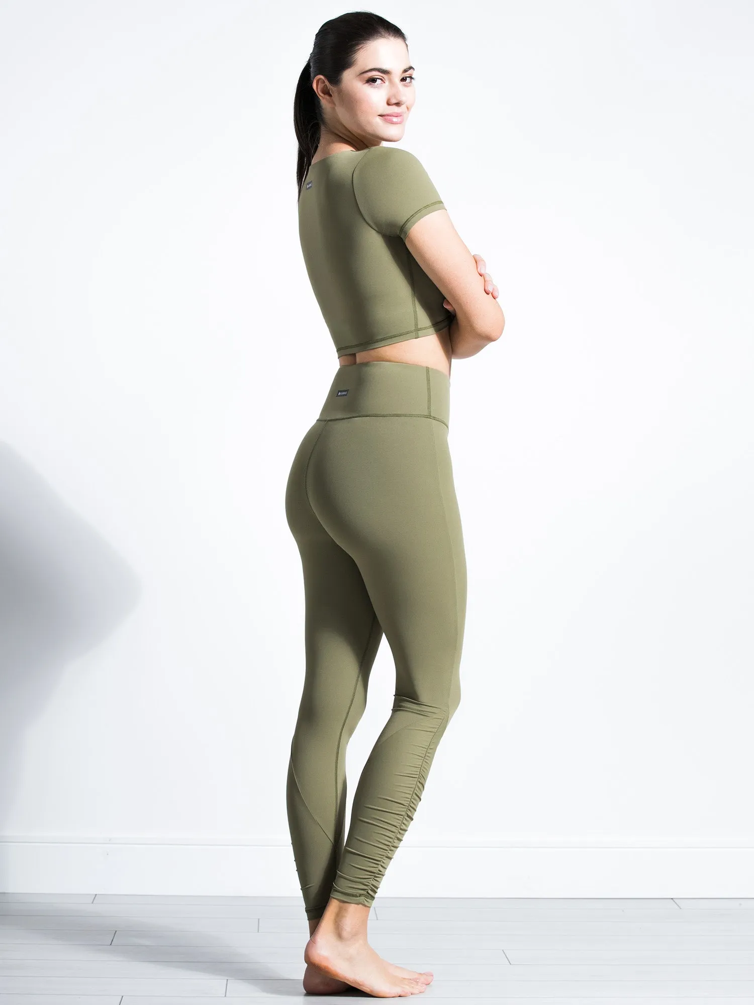 RUCHED NUDE PANTS