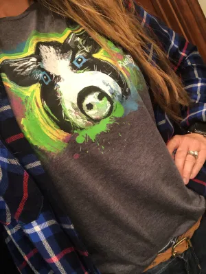 Rural Heart by Rene Earnhardt- Sheeza Sunshine t-shirt featuring original cute pig art!
