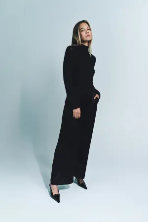 SABLYN | HAILEY B CROPPED MOCK NECK LONG SLEEVE TOP