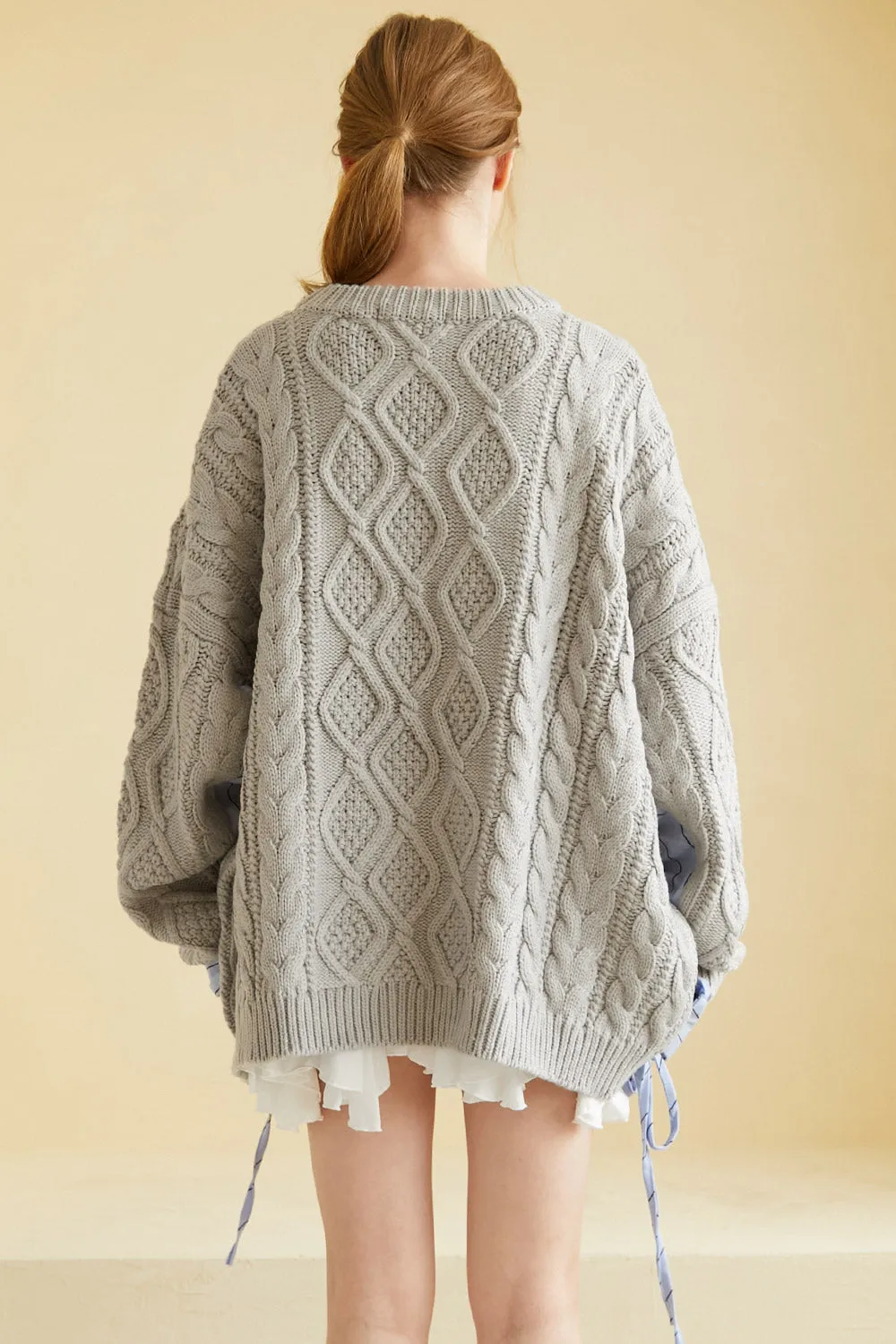 Sadie Shirt Combo Knit Pullover