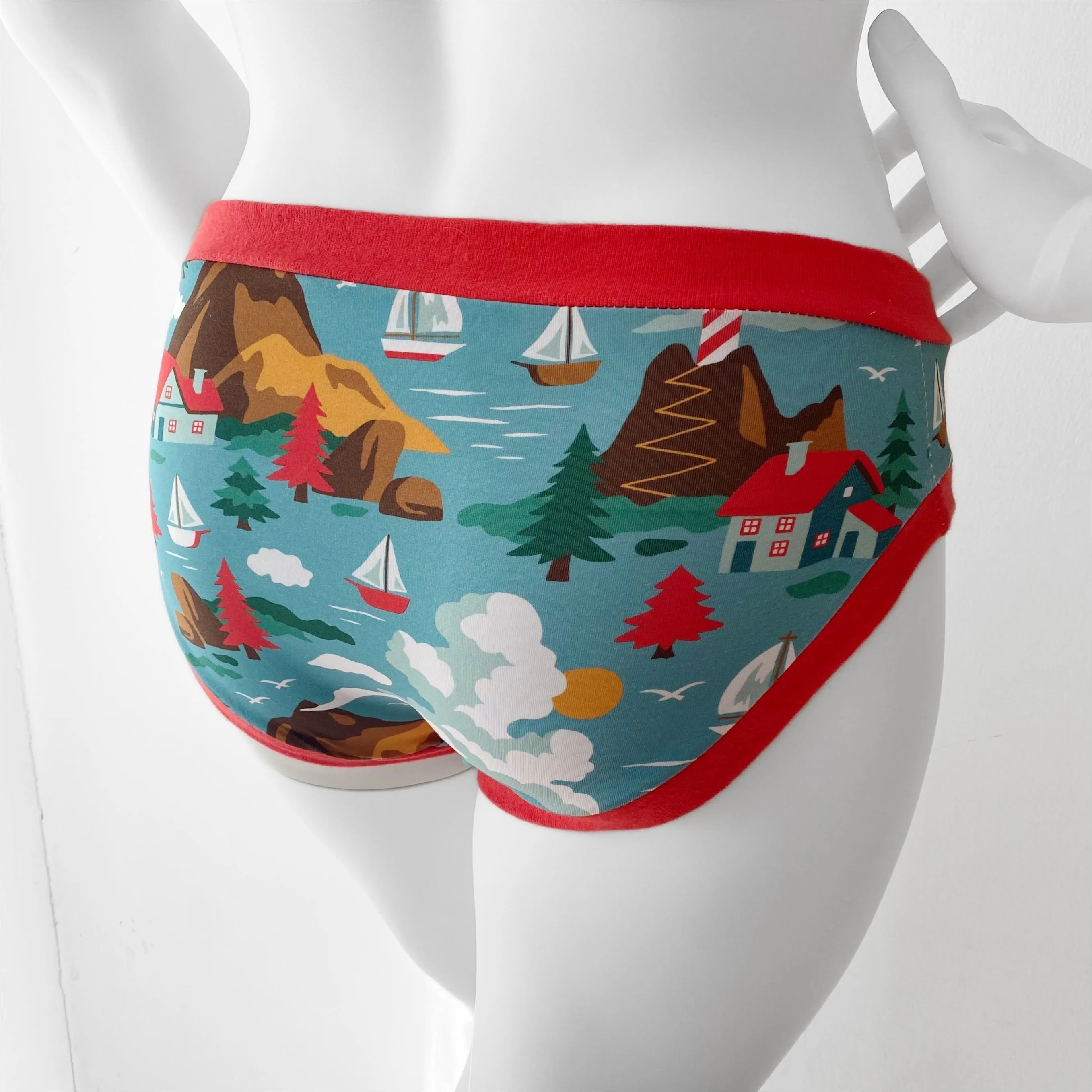 Sailboat Adult Pants | Women's Knickers | Organic Cotton Underwear