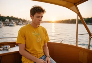 SALE "Michigan Fishing" Men's Crew T-Shirt
