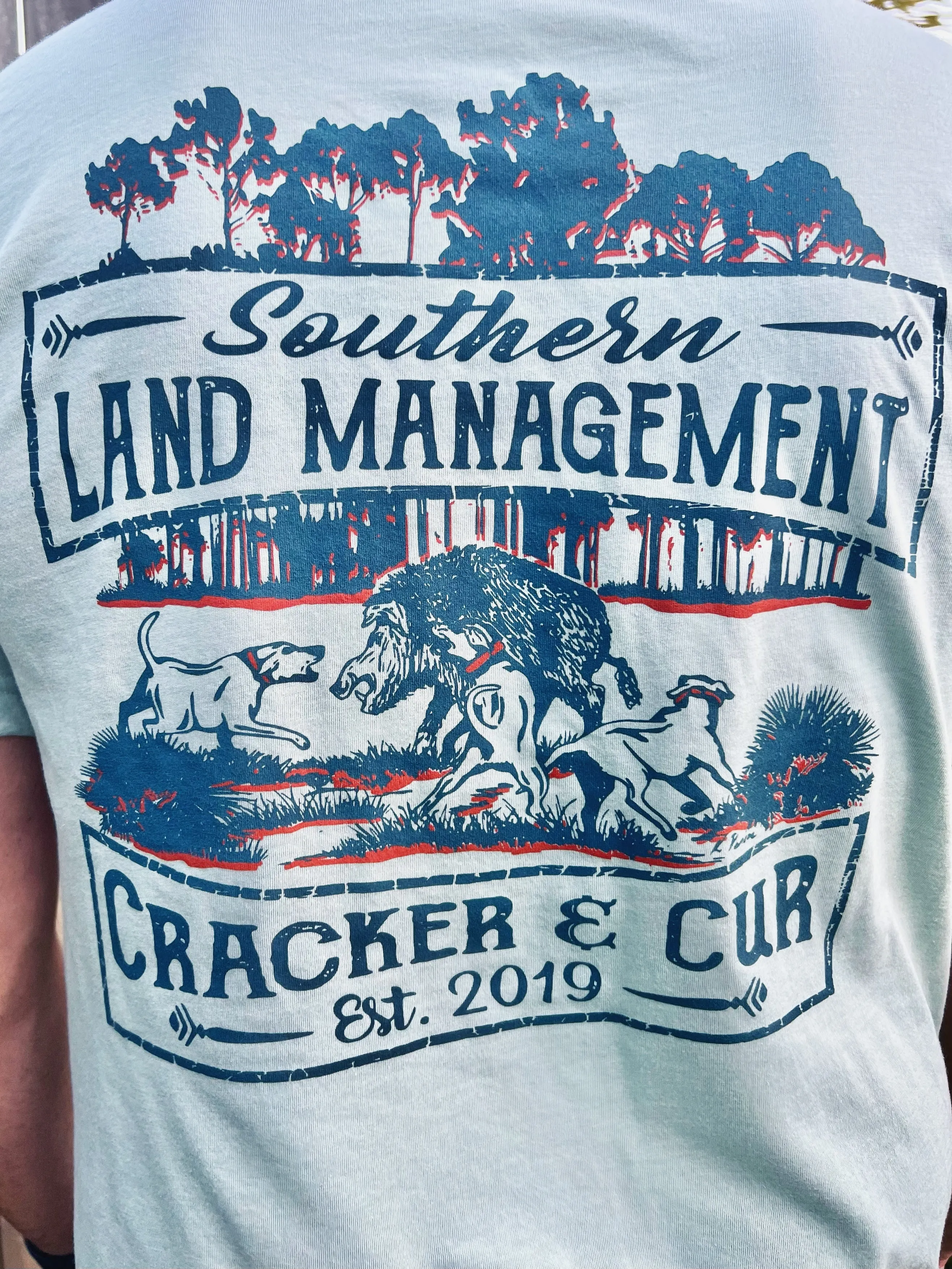 *SALE* Southern Land Management- Dusty Blue/Orange