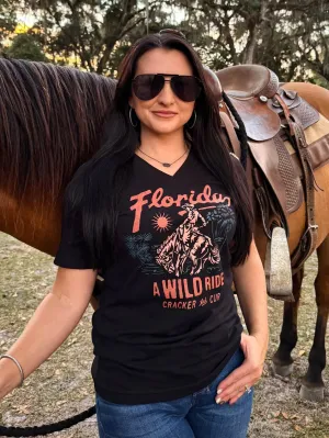 *SALE* Wild Ride V-Neck- Black