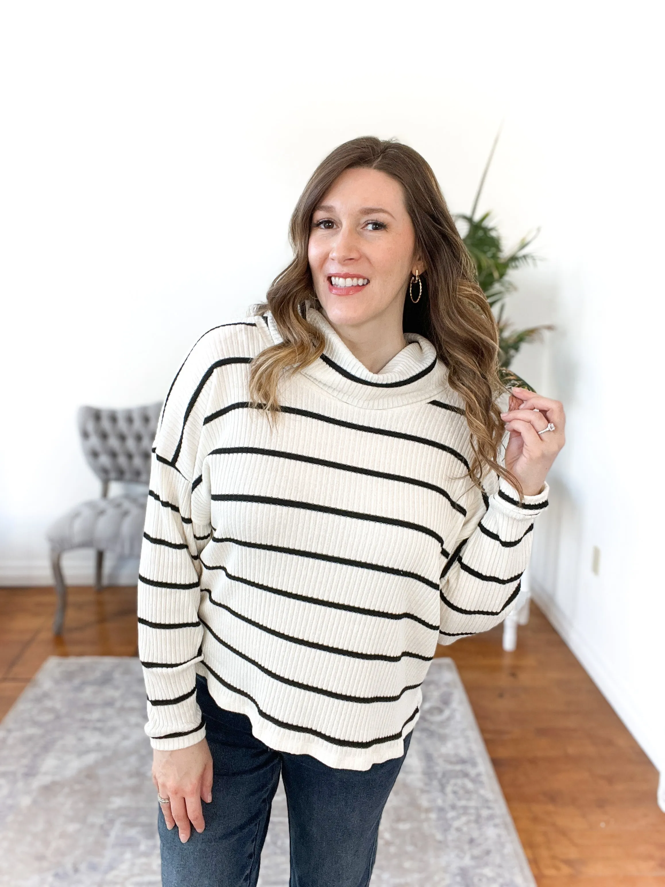 Sally Striped Sweater Top