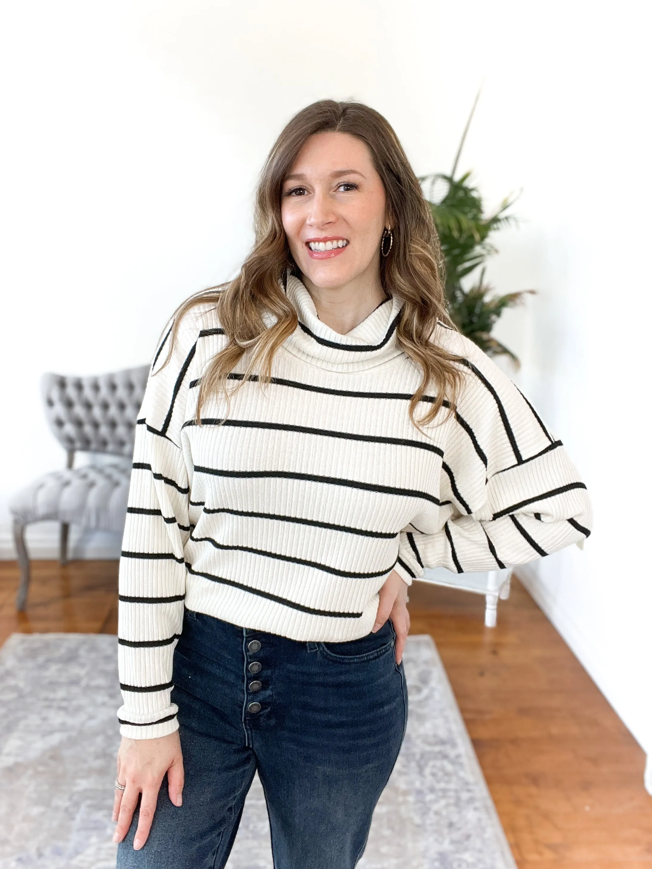 Sally Striped Sweater Top