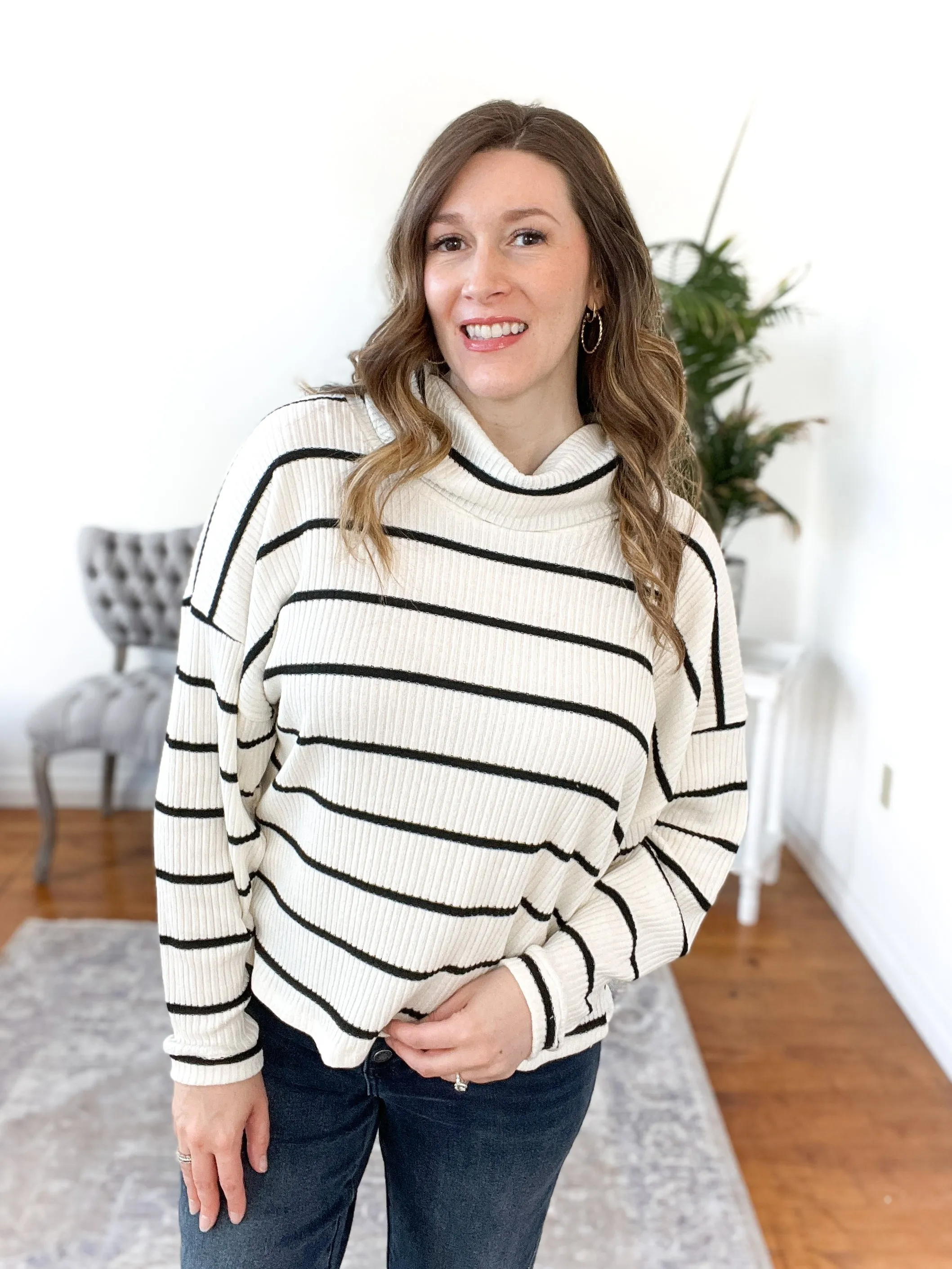 Sally Striped Sweater Top