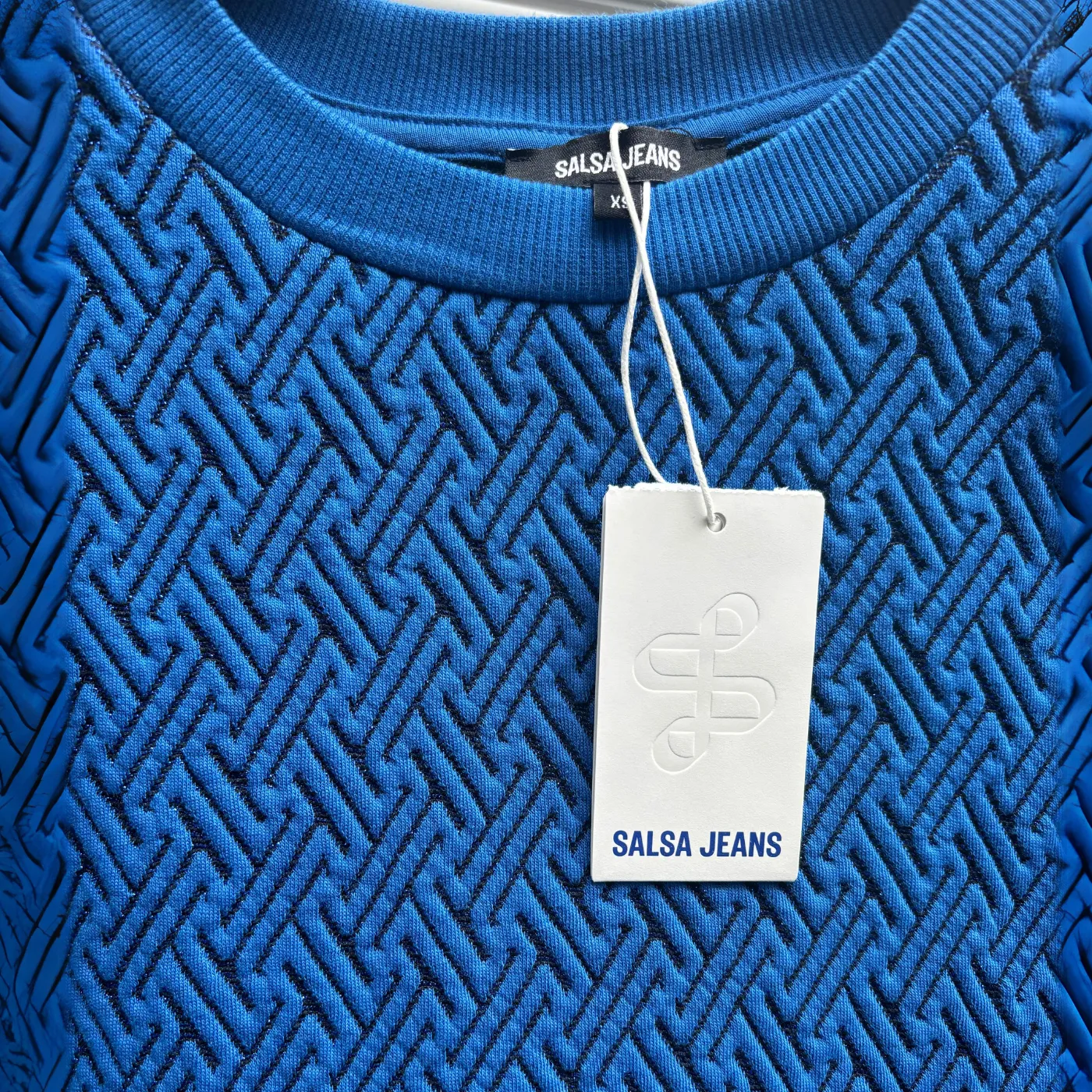 Salsa Sweater With Sparkle Embellishment |  Pearl / Blue