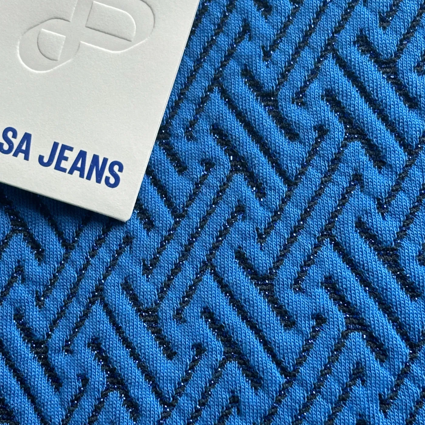 Salsa Sweater With Sparkle Embellishment |  Pearl / Blue