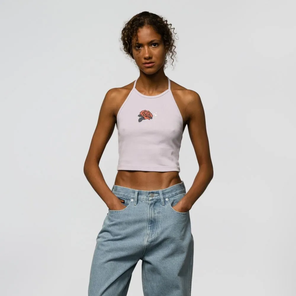 Santa Cruz Womens Halter Top Rose Glimmer - Pale Lavender