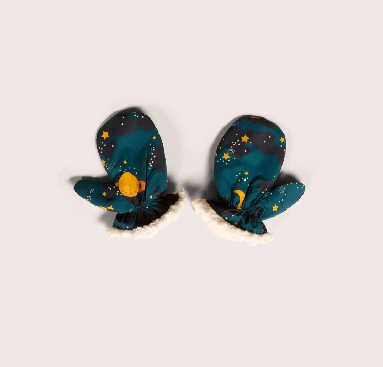 Saturn Nights Sherpa Lined Mittens