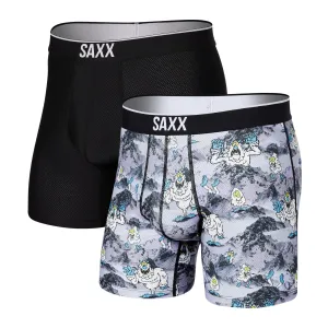 Saxx Volt Boxers (2 Pack) - Abominable Snowman / Black
