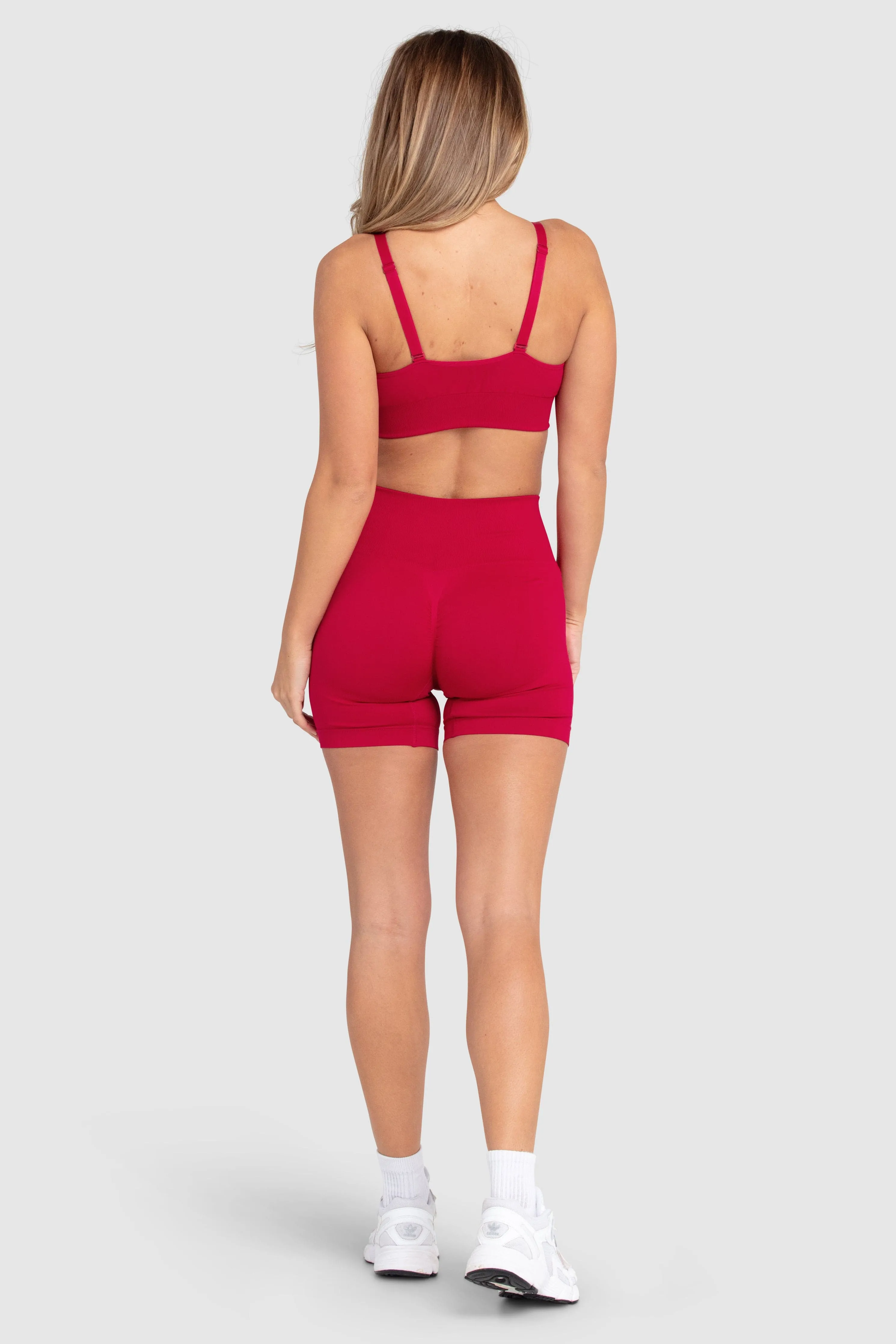 Scrunch 2 Seamless Shorts - Cherry Red