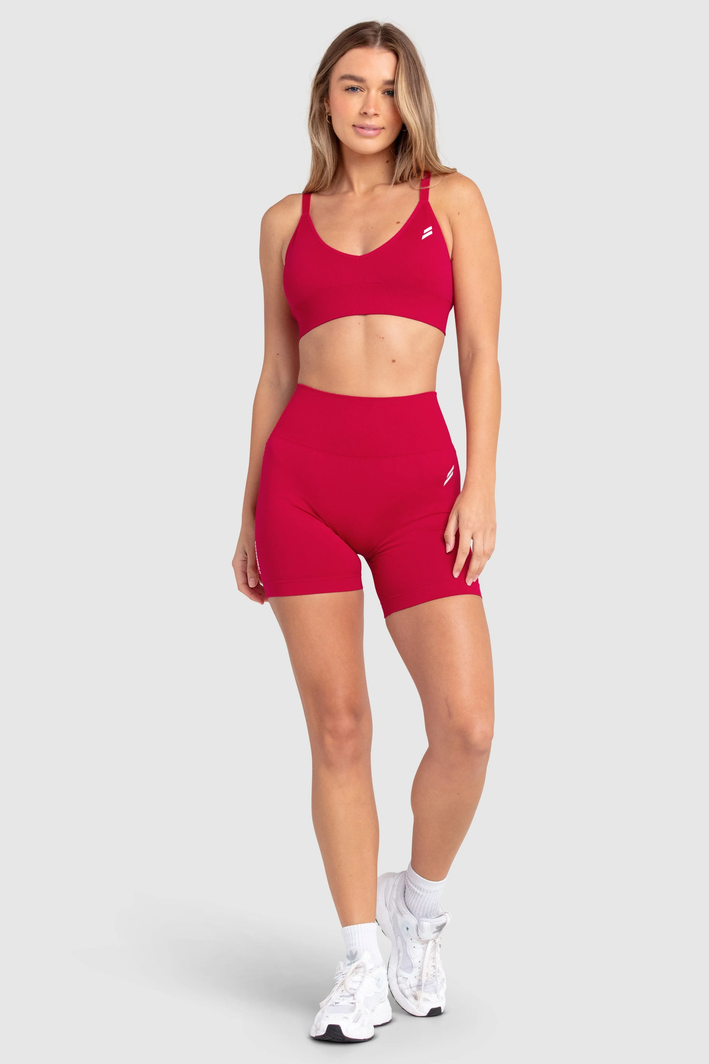 Scrunch 2 Seamless Shorts - Cherry Red