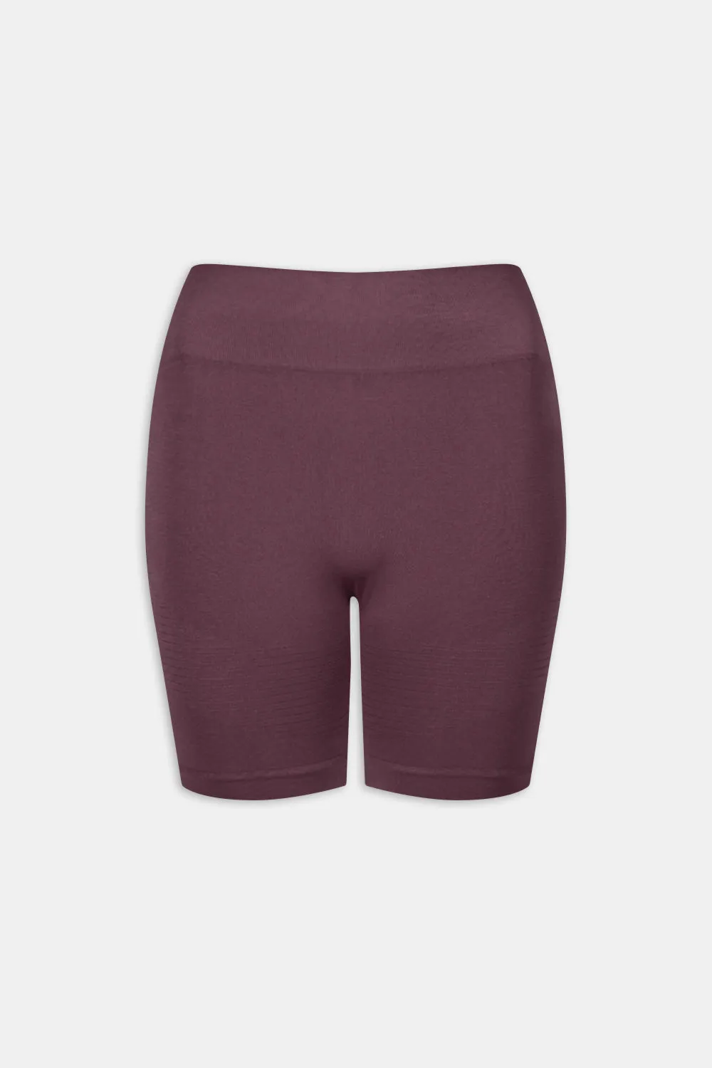 SCULPT SEAMLESS SCRUNCH CYCLING SHORTS - PLUM MARL