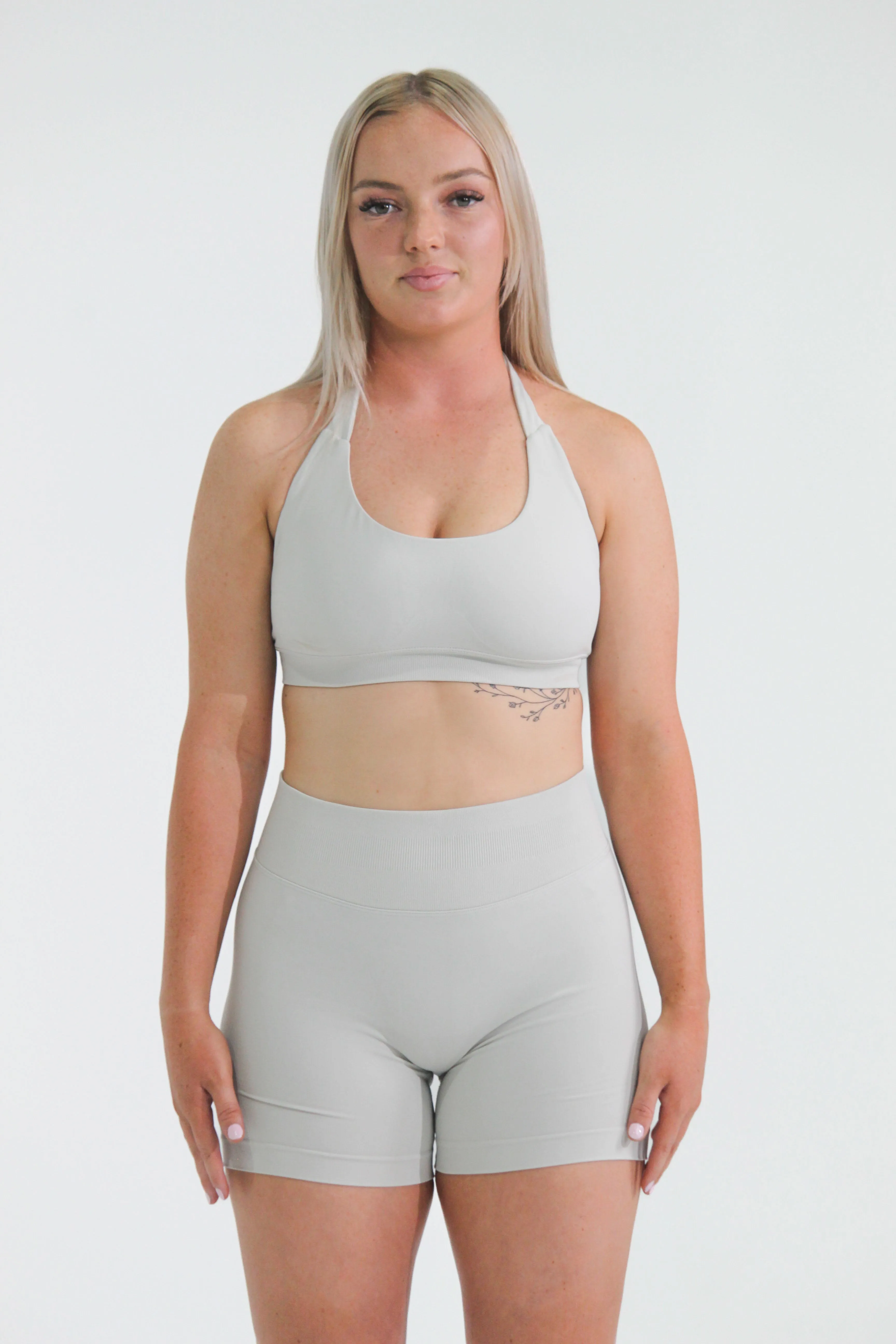 SCULPT SHORTS - STONE GREY