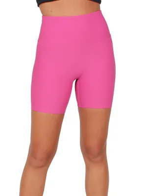 Sculpted Seamless Ribbed Bike Shorts - Pink