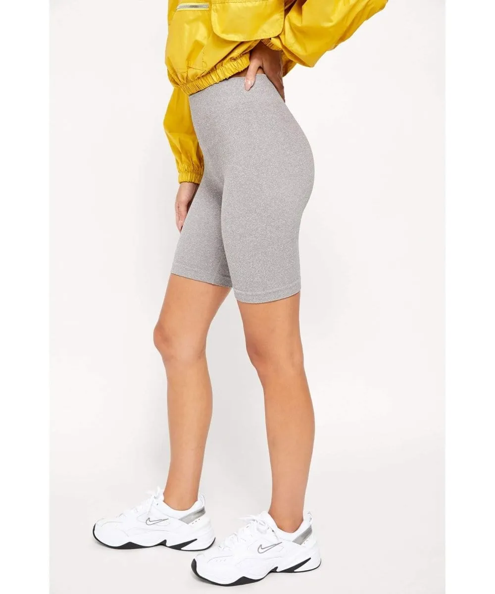 Seamless Bike Short Heather Grey