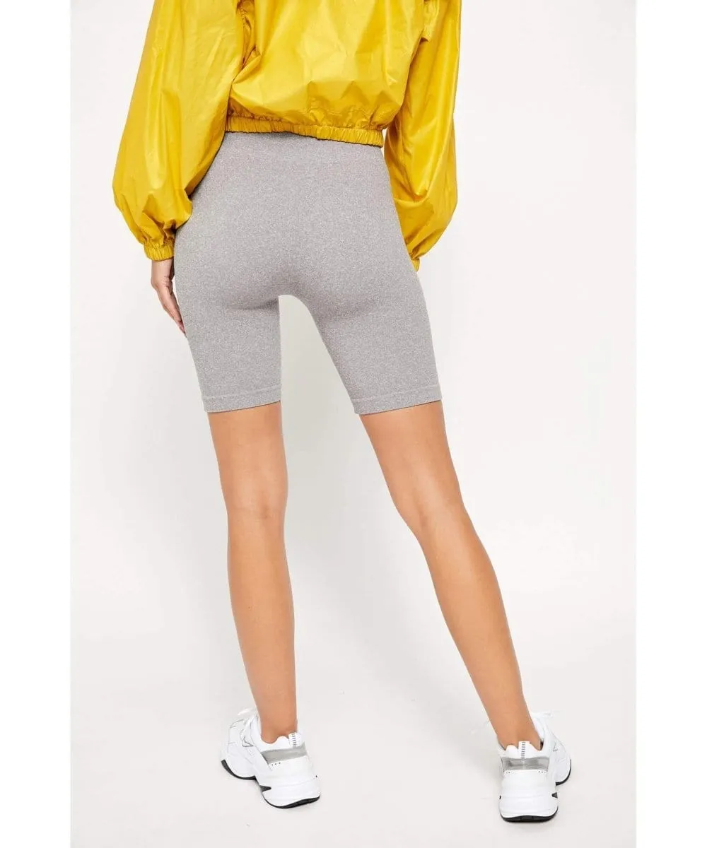Seamless Bike Short Heather Grey
