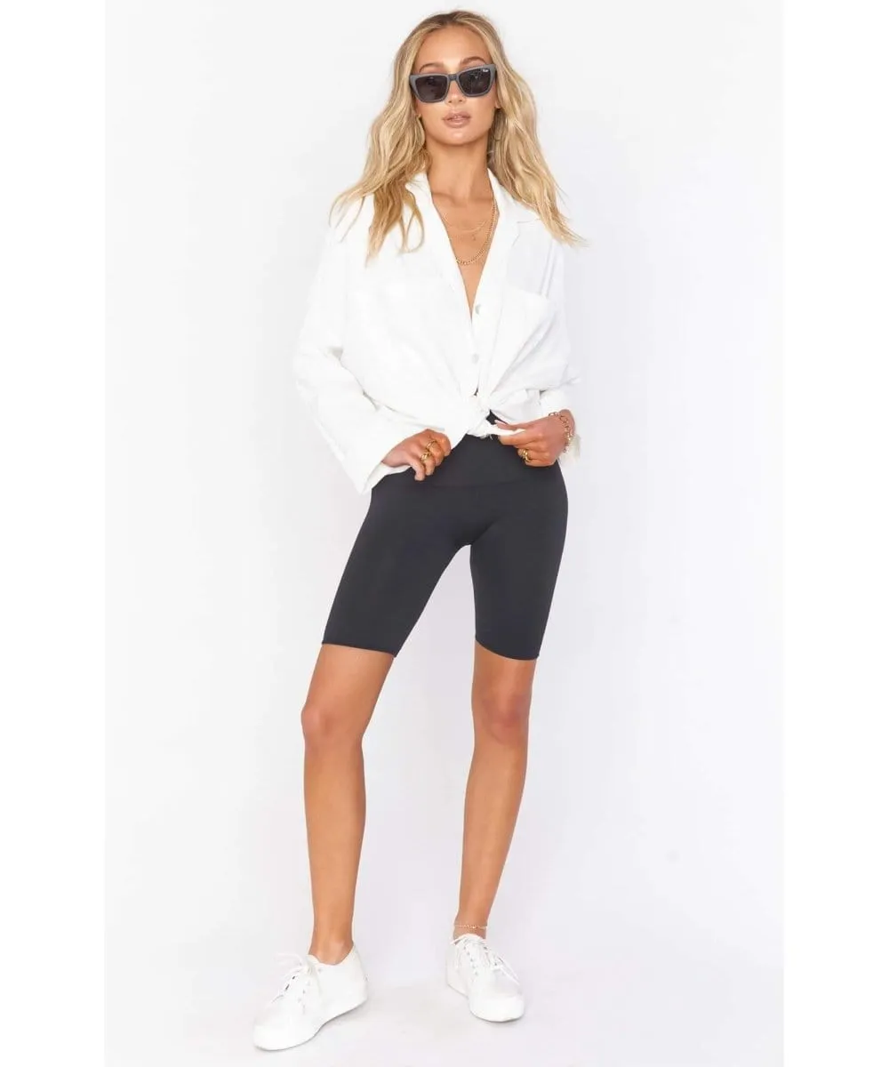 Seamless Black Bike Short