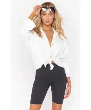 Seamless Black Bike Short