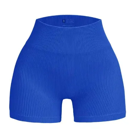 Seamless High-Waist Yoga Shorts