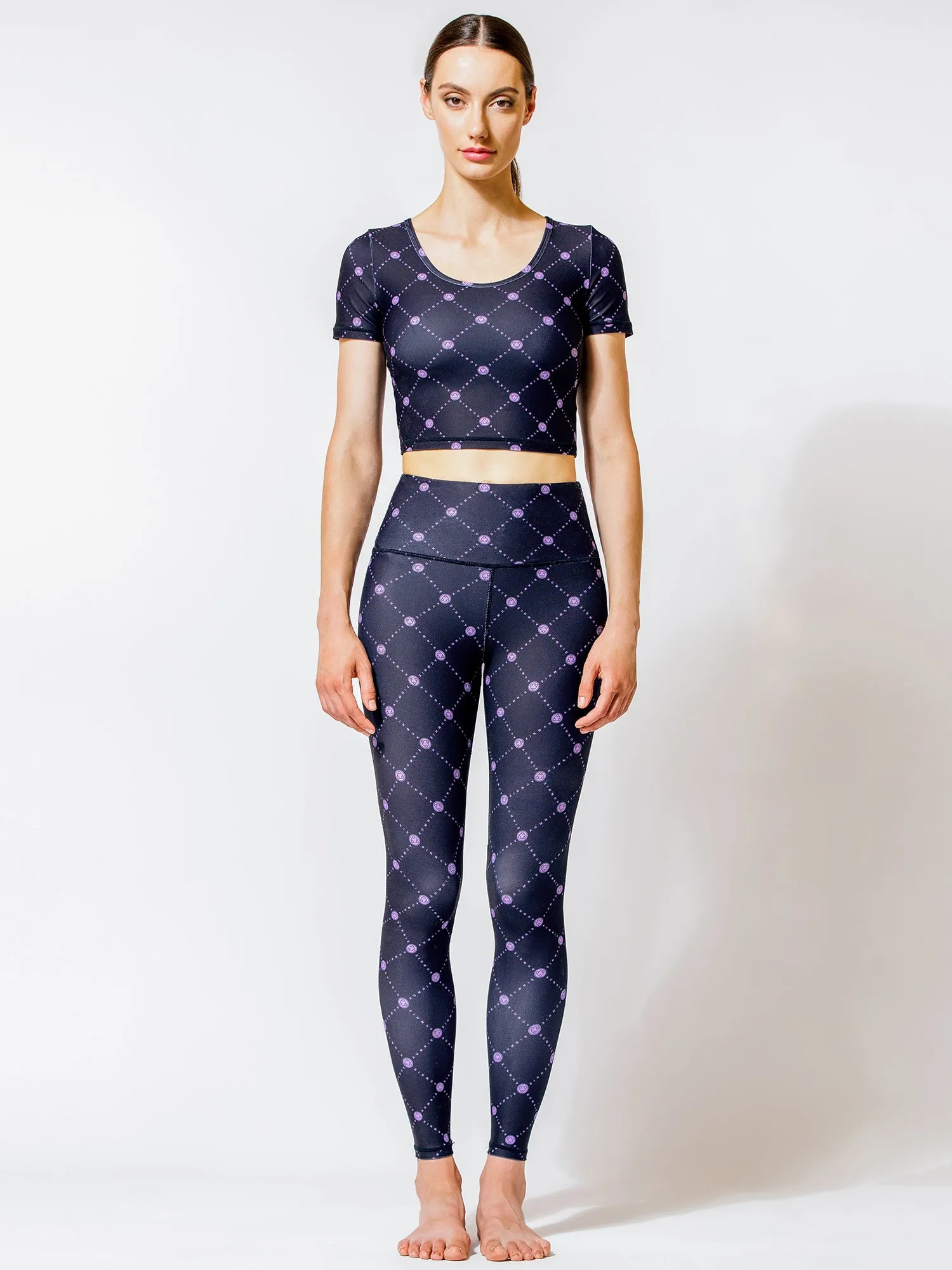 SEAMLESS IMAGE PANTS, BLACK GALLERIA