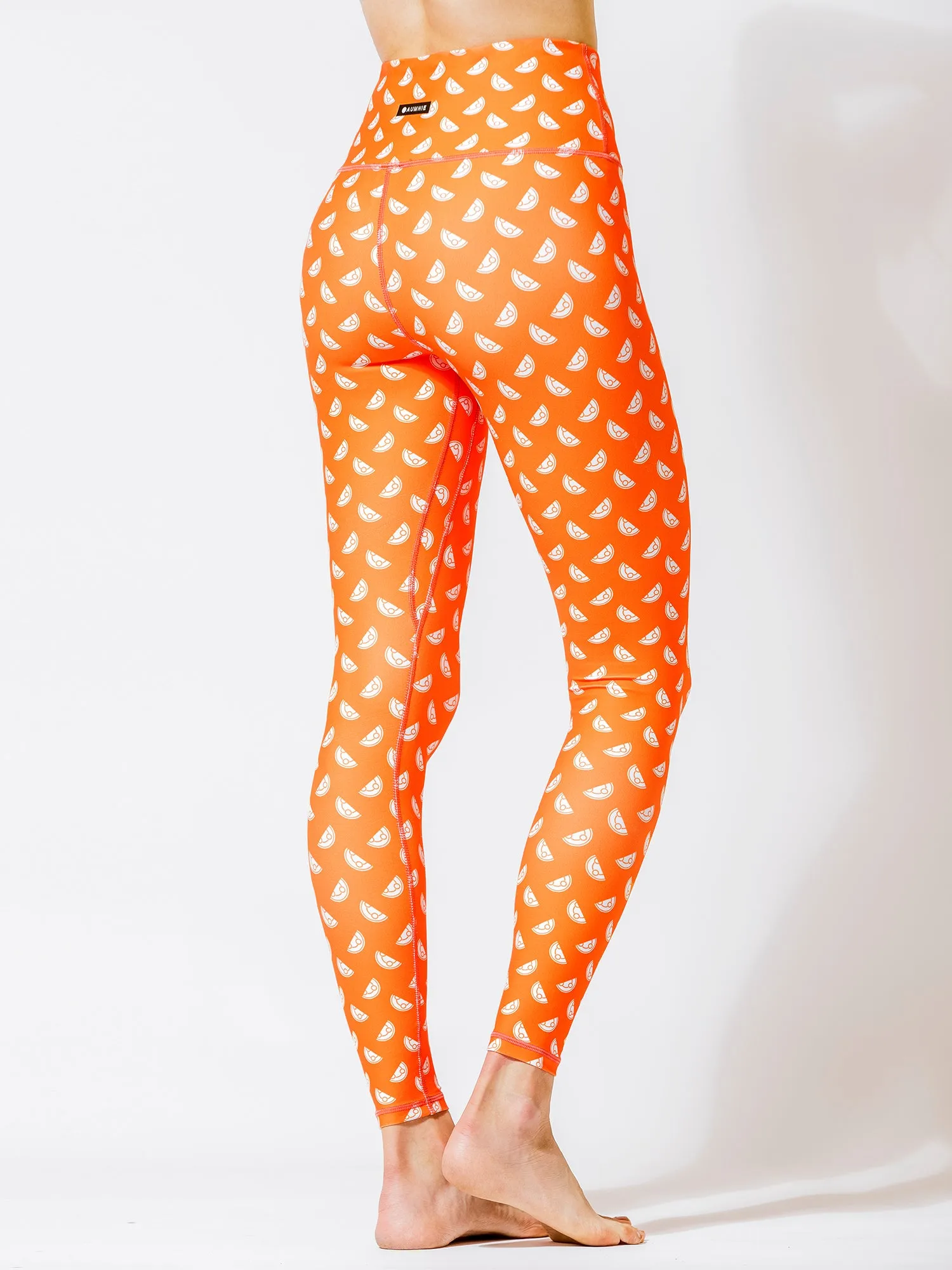 SEAMLESS IMAGE PANTS, ORANGE GALILEO