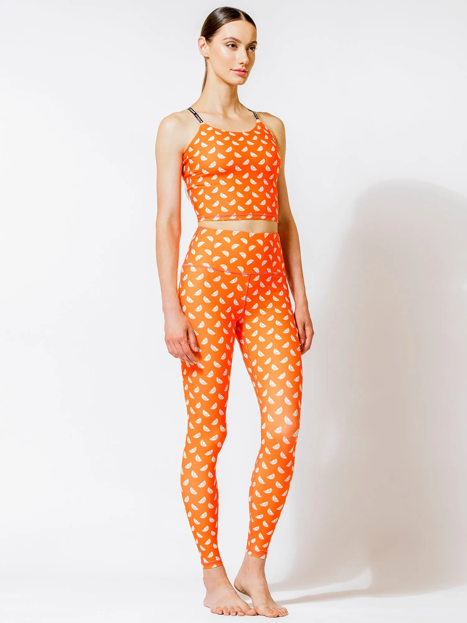 SEAMLESS IMAGE PANTS, ORANGE GALILEO