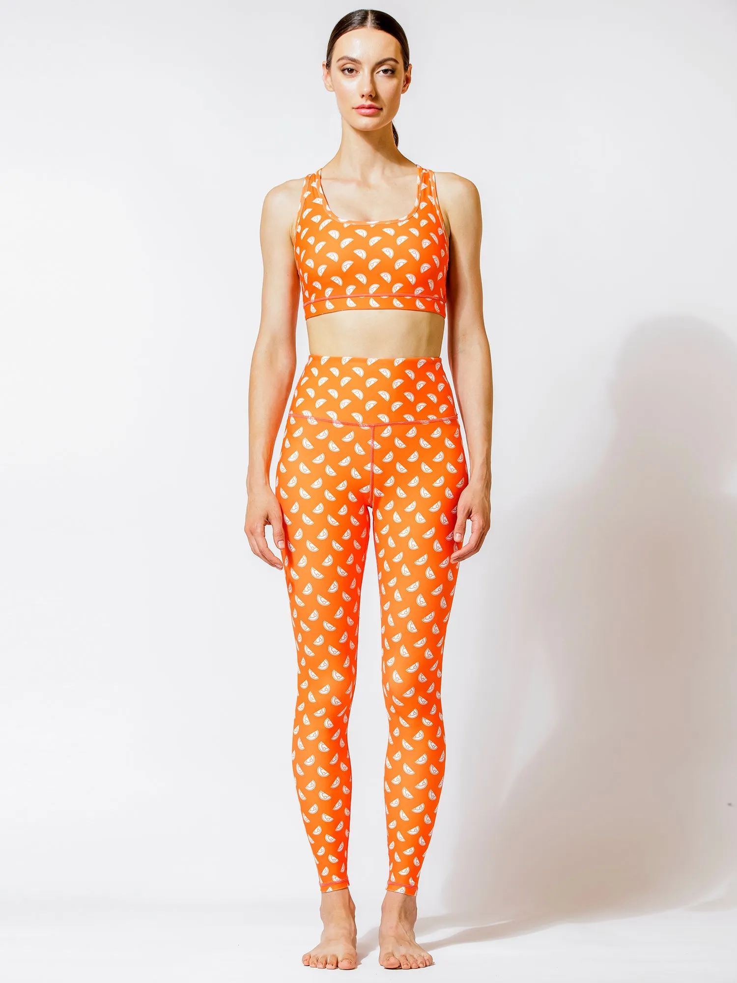 SEAMLESS IMAGE PANTS, ORANGE GALILEO
