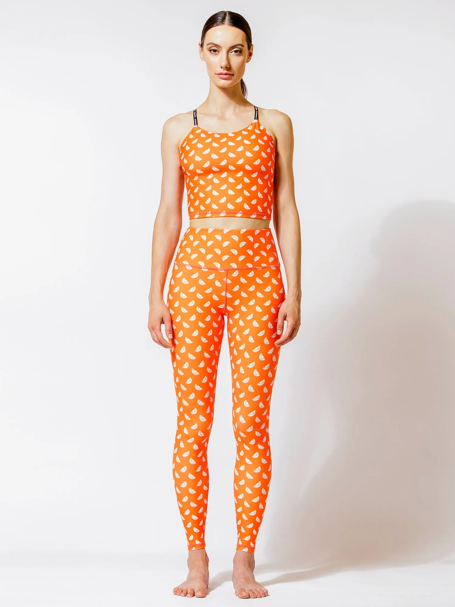 SEAMLESS IMAGE PANTS, ORANGE GALILEO