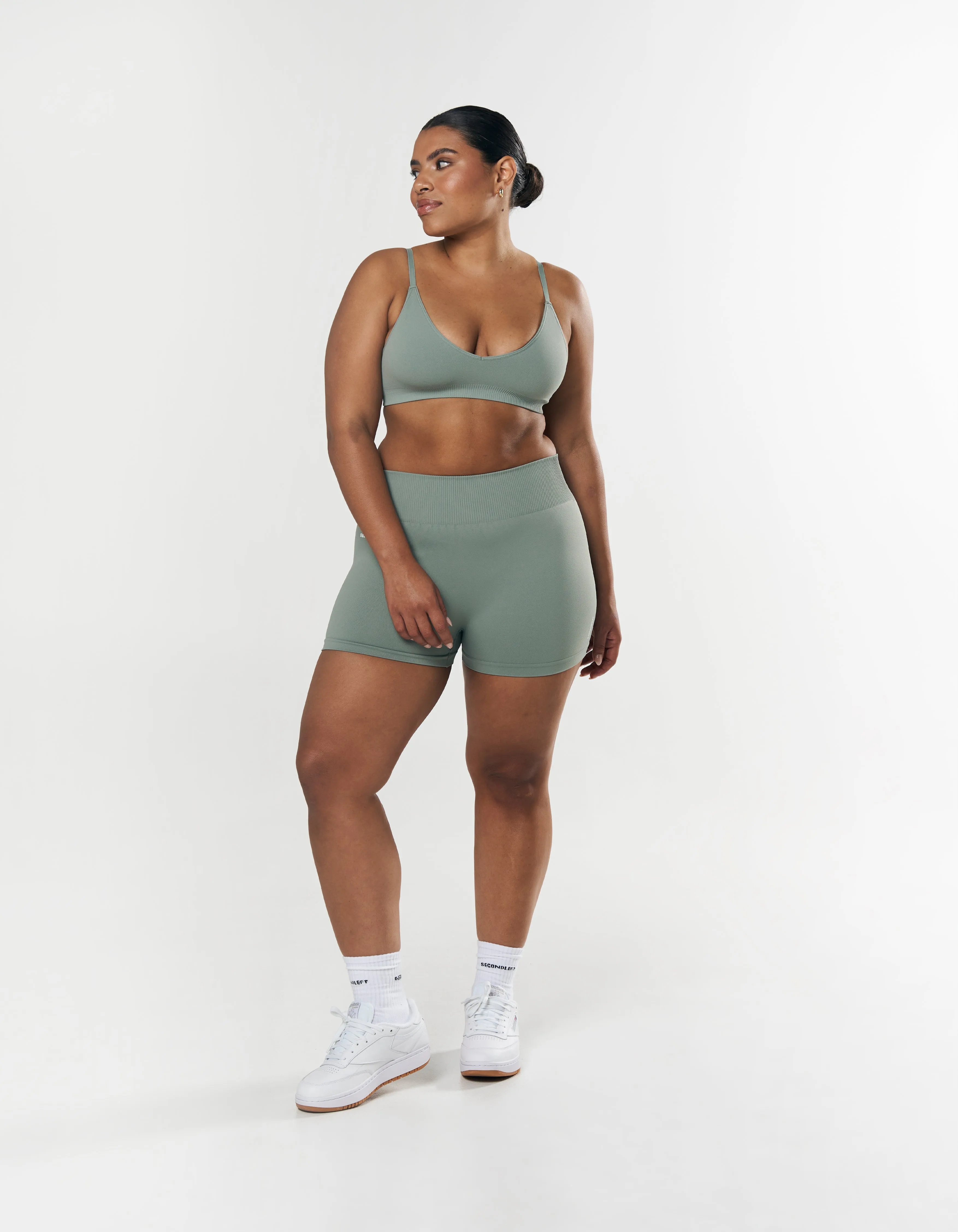 Seamless Mini Biker Shorts - Blue