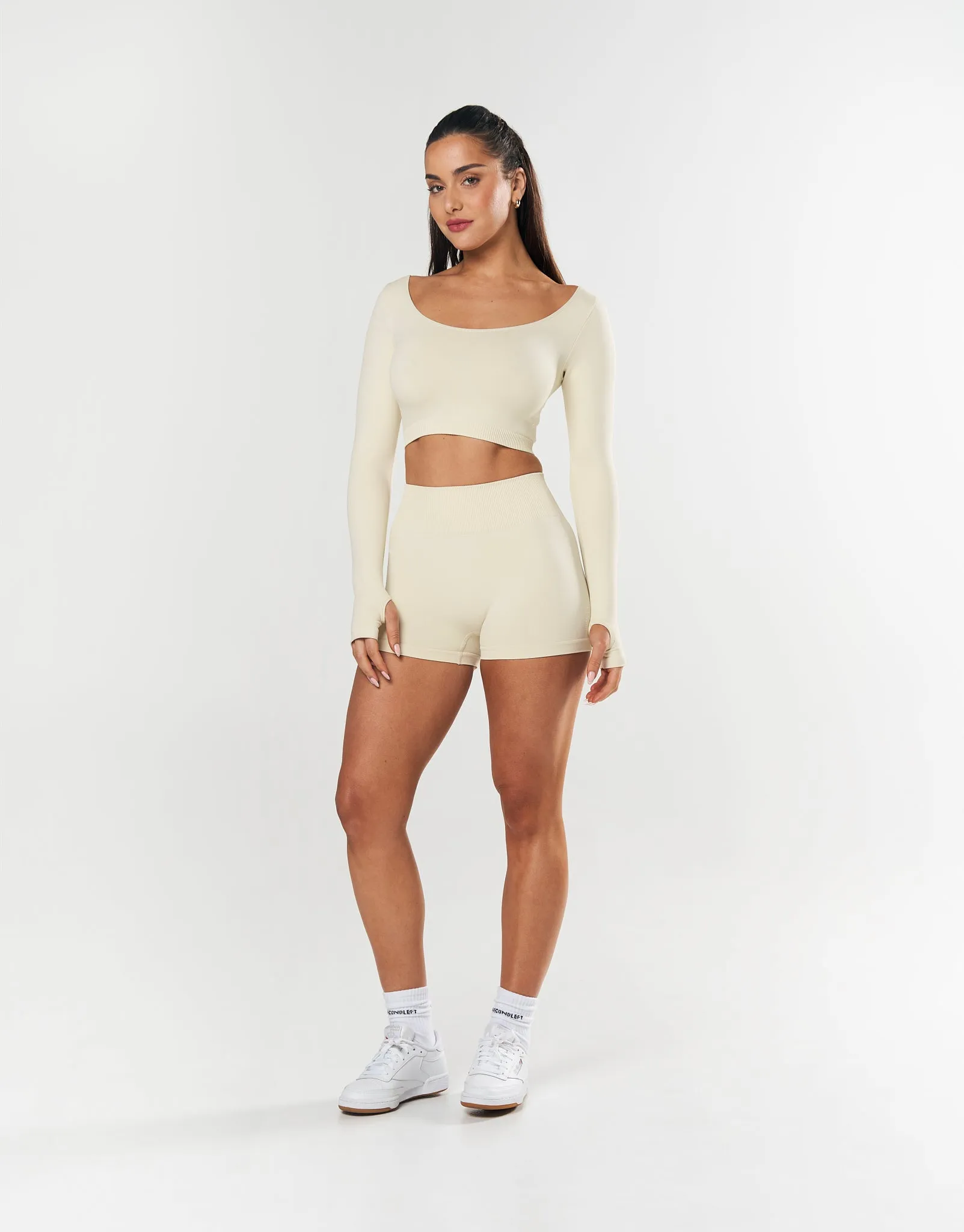 Seamless Mini Biker Shorts - Butter
