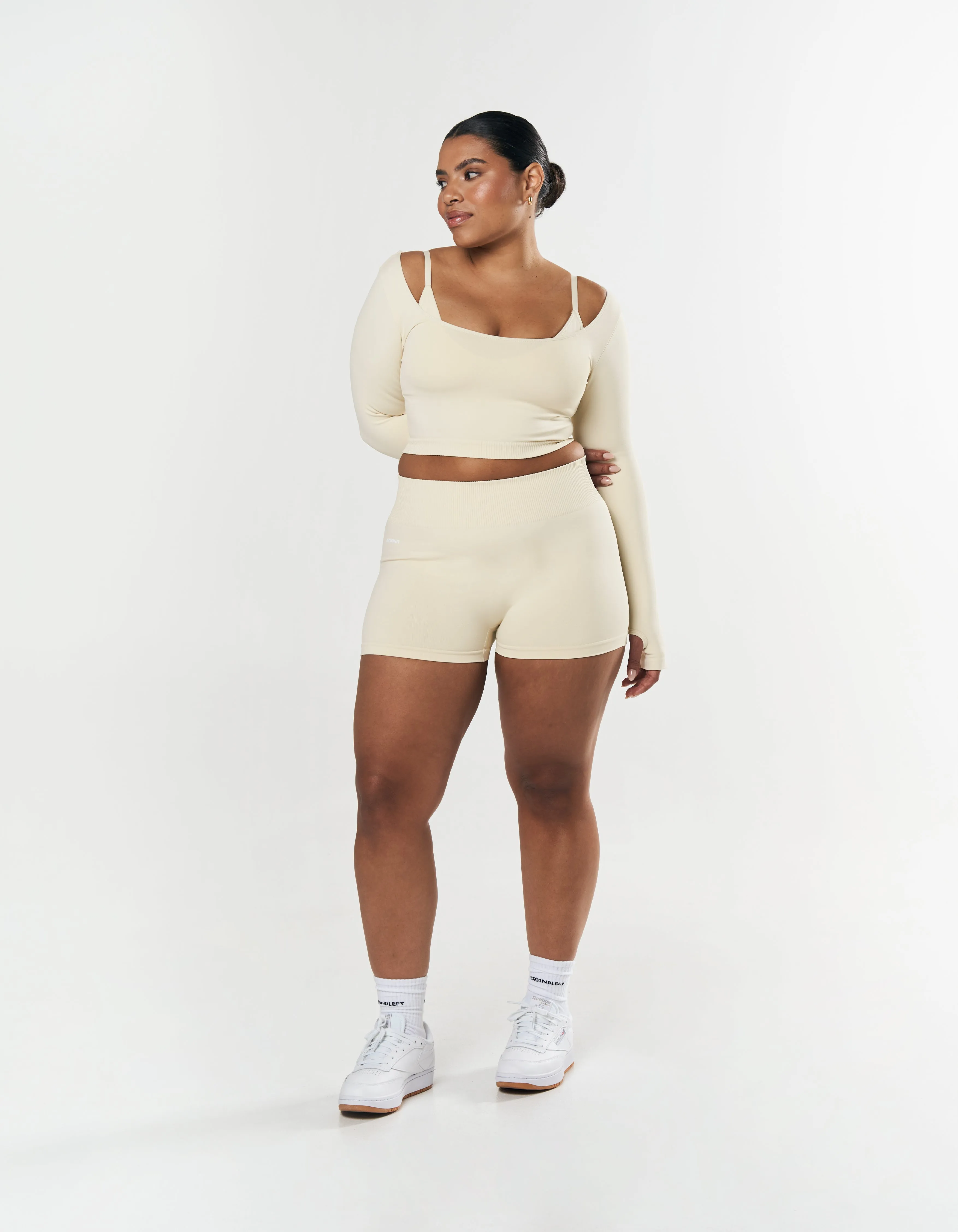Seamless Mini Biker Shorts - Butter