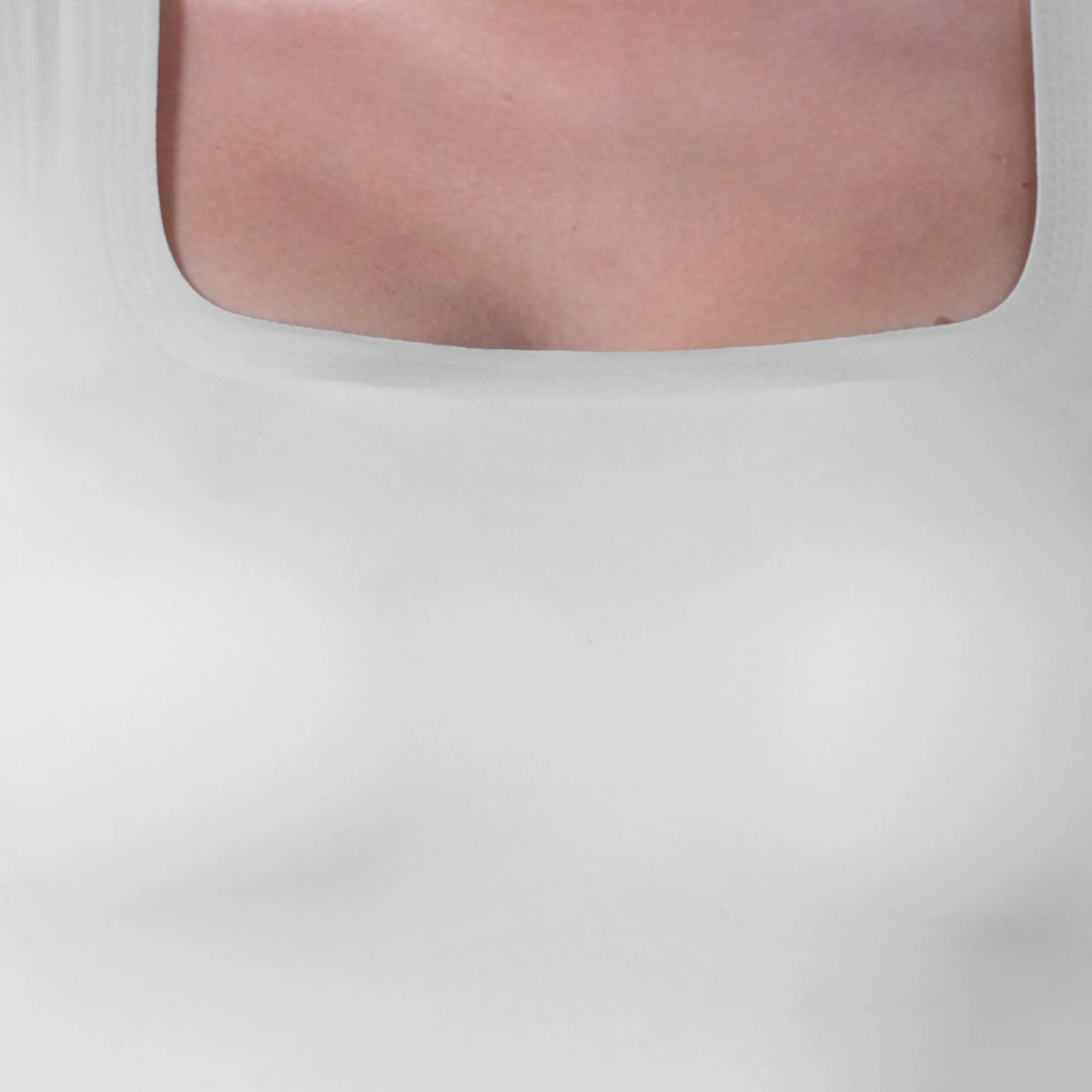 Seamless Padded Bra Top with Broad Straps & U-Neckline