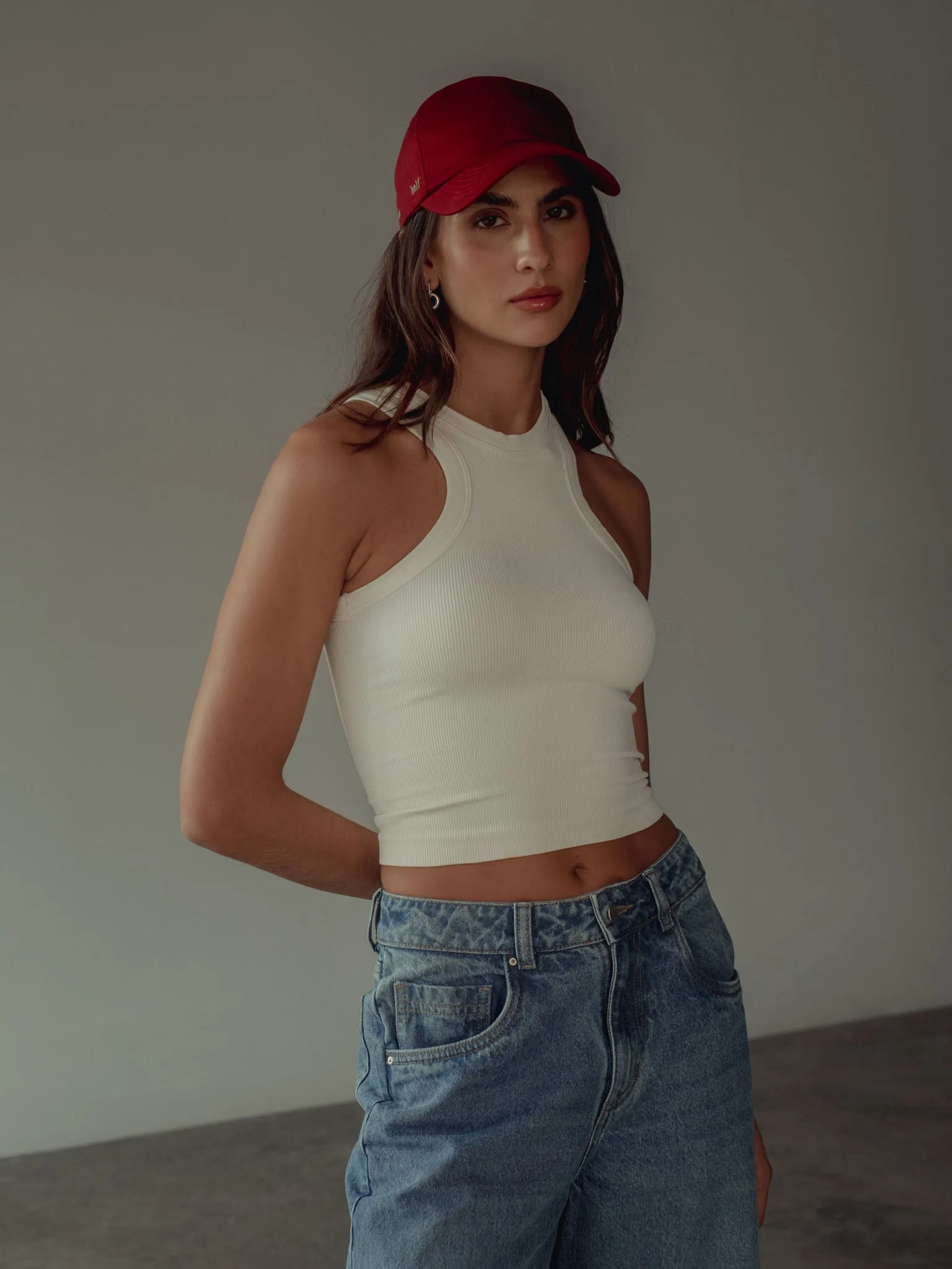 SEAMLESS TANK TOP - CREAMY