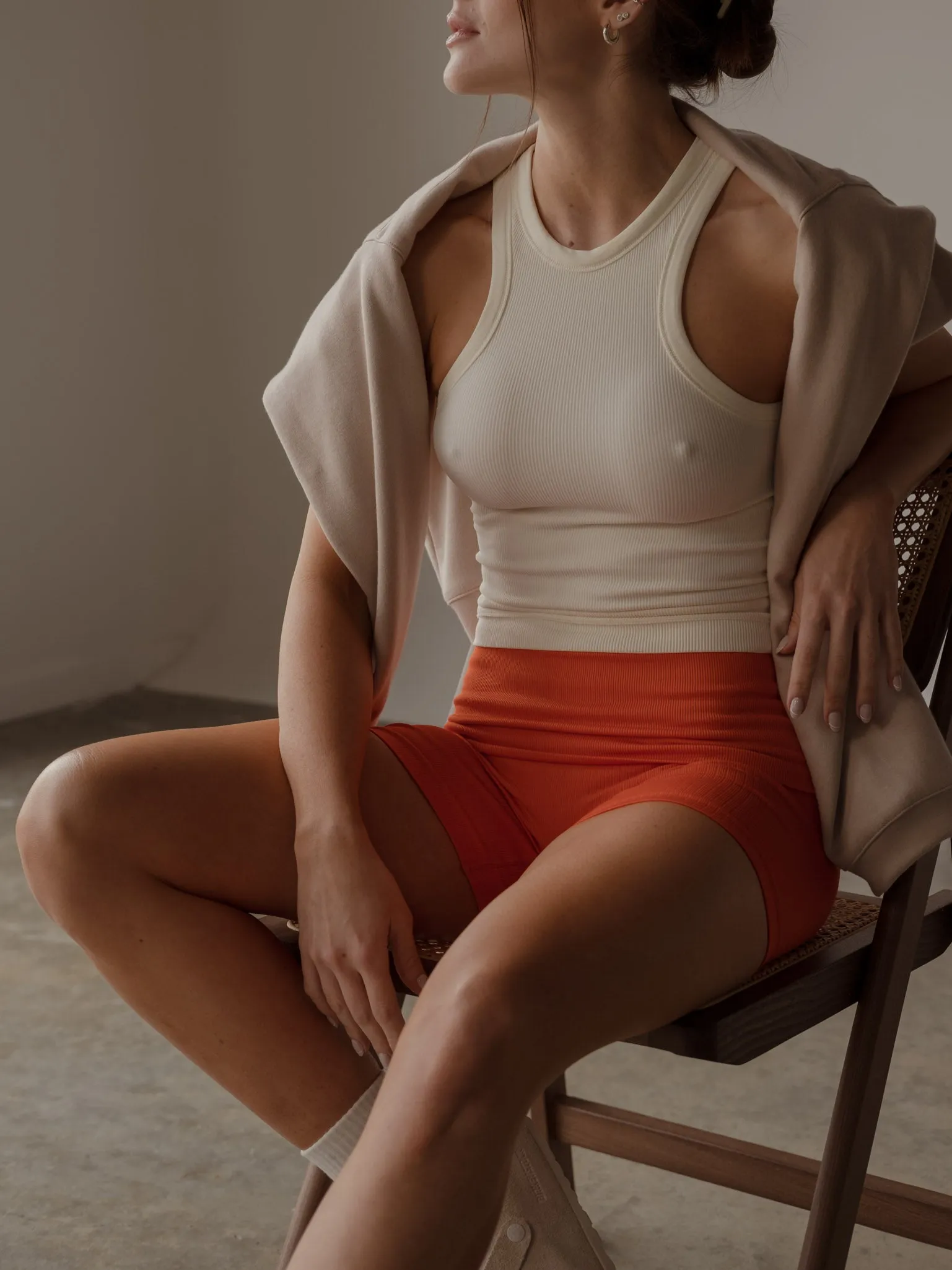 SEAMLESS TANK TOP - CREAMY