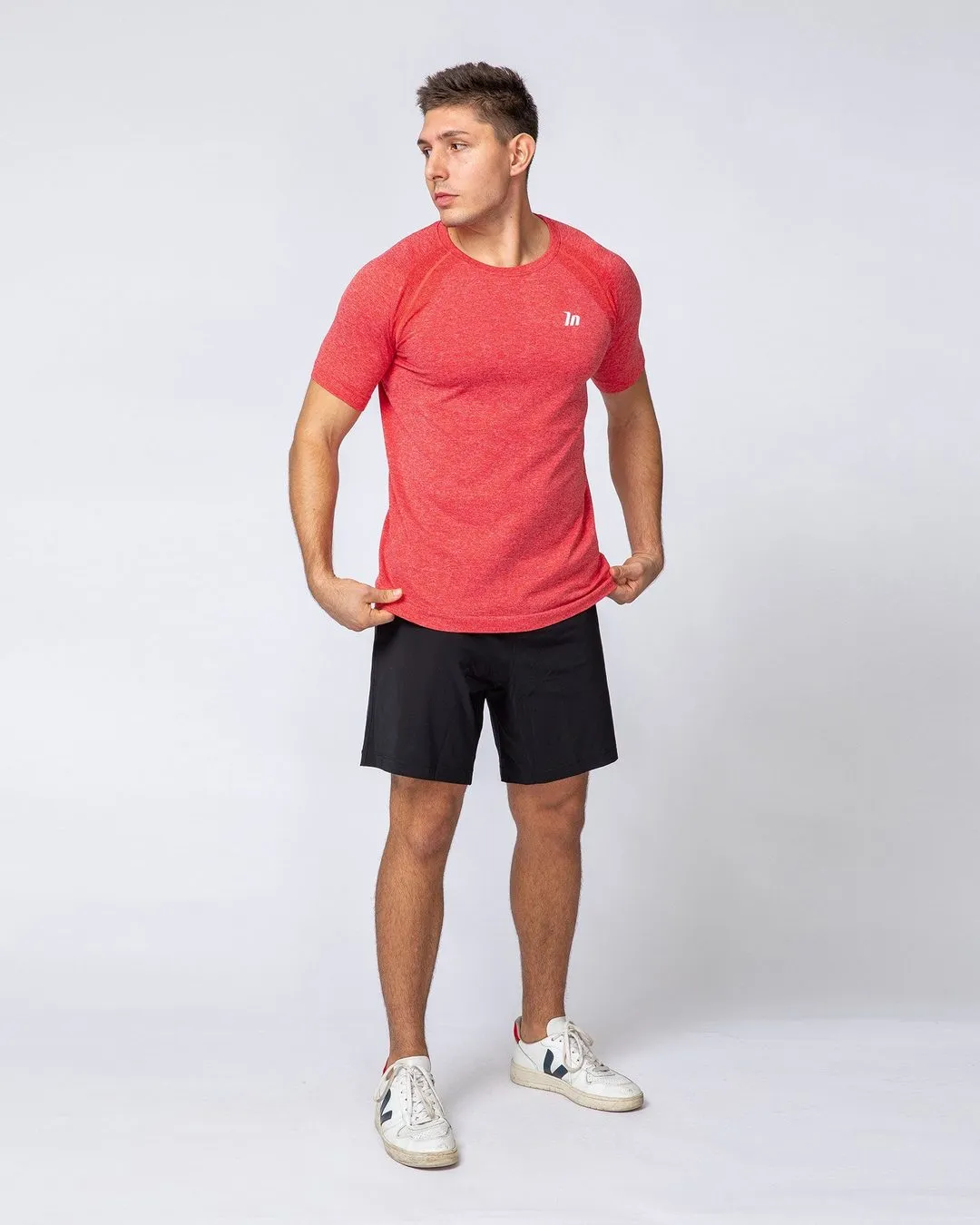 Seamless Tee - Poppy Marl