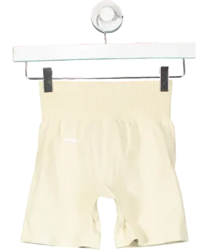 Secondleft Yellow Seamless Mini Biker Shorts UK XS