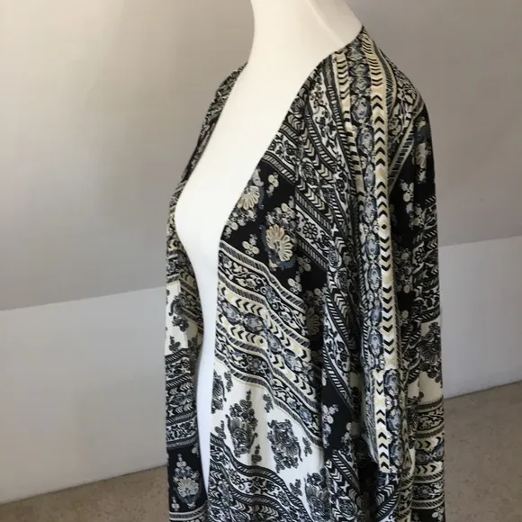 Semi Sheer Oversized Kimono Robe Shawl Jacket