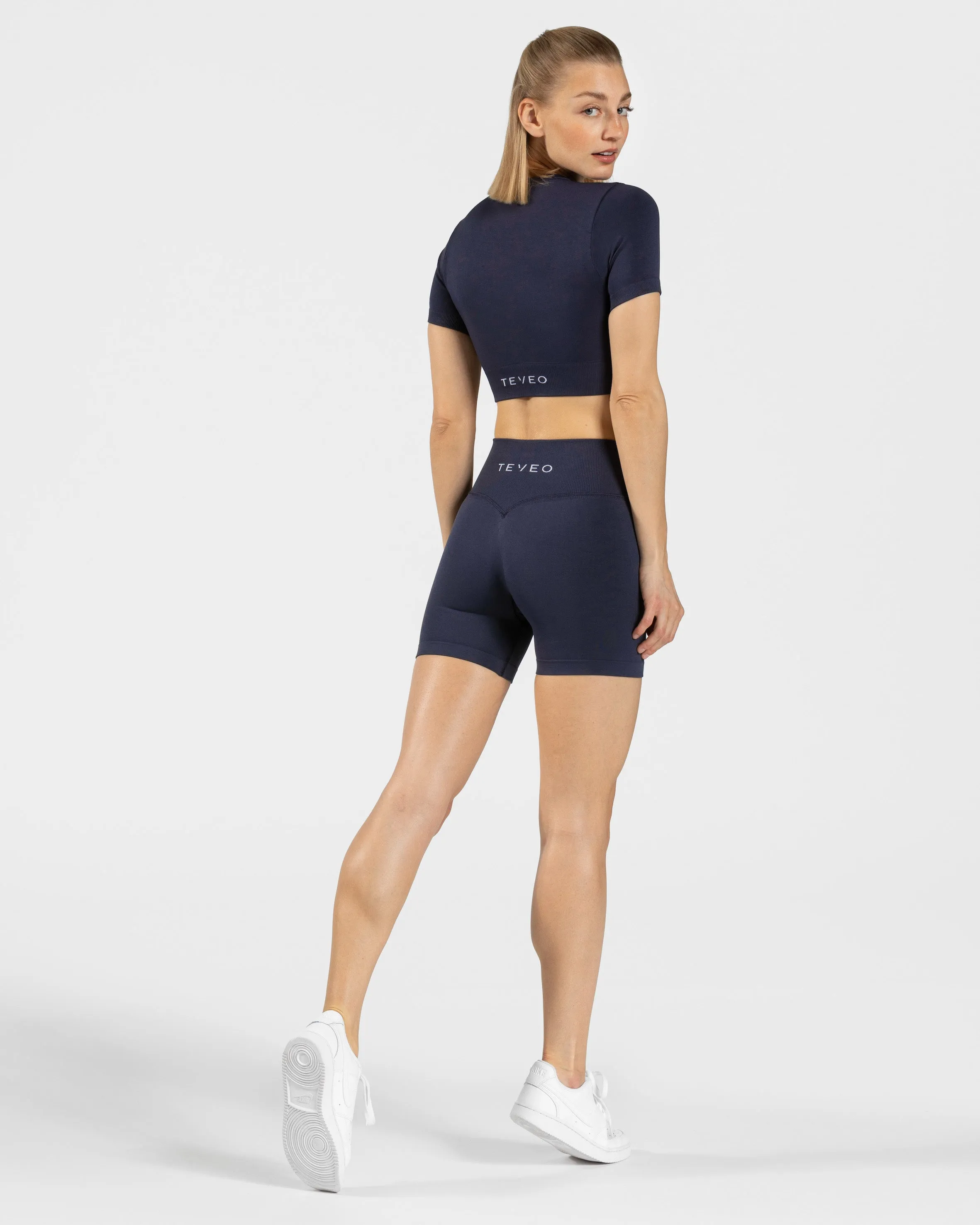 Sensation Crop Top "Dunkelblau"